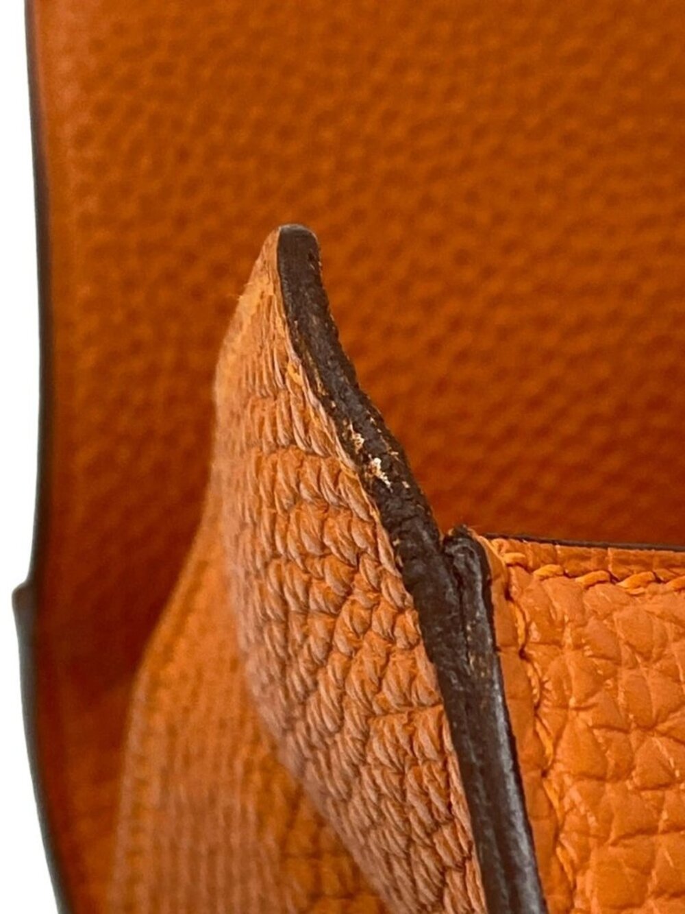 HERMES Etribelt Orange Togo Unclear Handbag - Picture 16 of 16